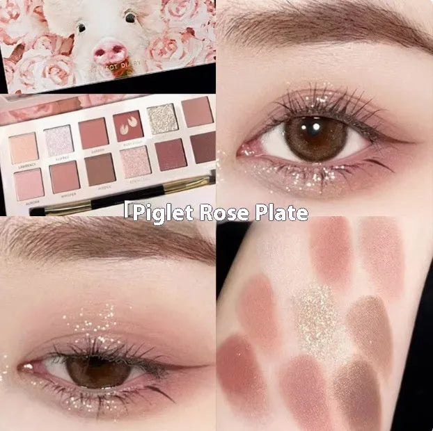 Explorer twelve-colour animal eye shadow palette showing Golden Tiger, Wild Leopard, and Red Fox shades