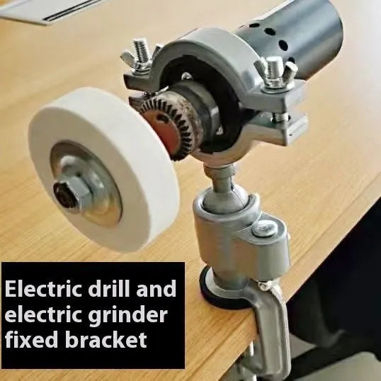 360-degree rotating clamp-on bench vise with tungsten steel construction and bracket mounting