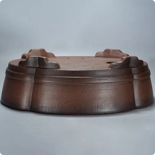 Classical purple clay flower pot traditional garden planter 50x39x16cm size