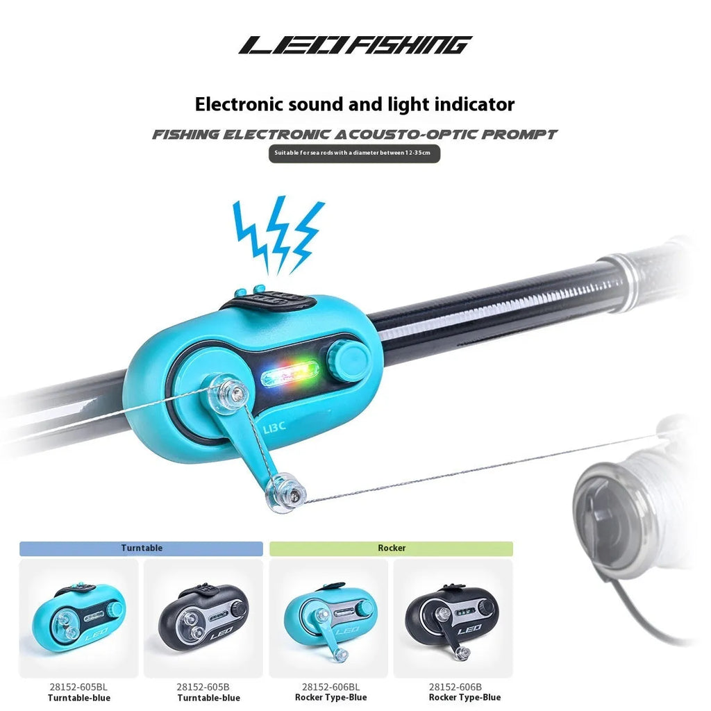 Fishing rod alarm with signal induction lamp for night fishing
