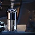 AI intelligent spray perfume humidifier with USB plug and glass perfume seat.