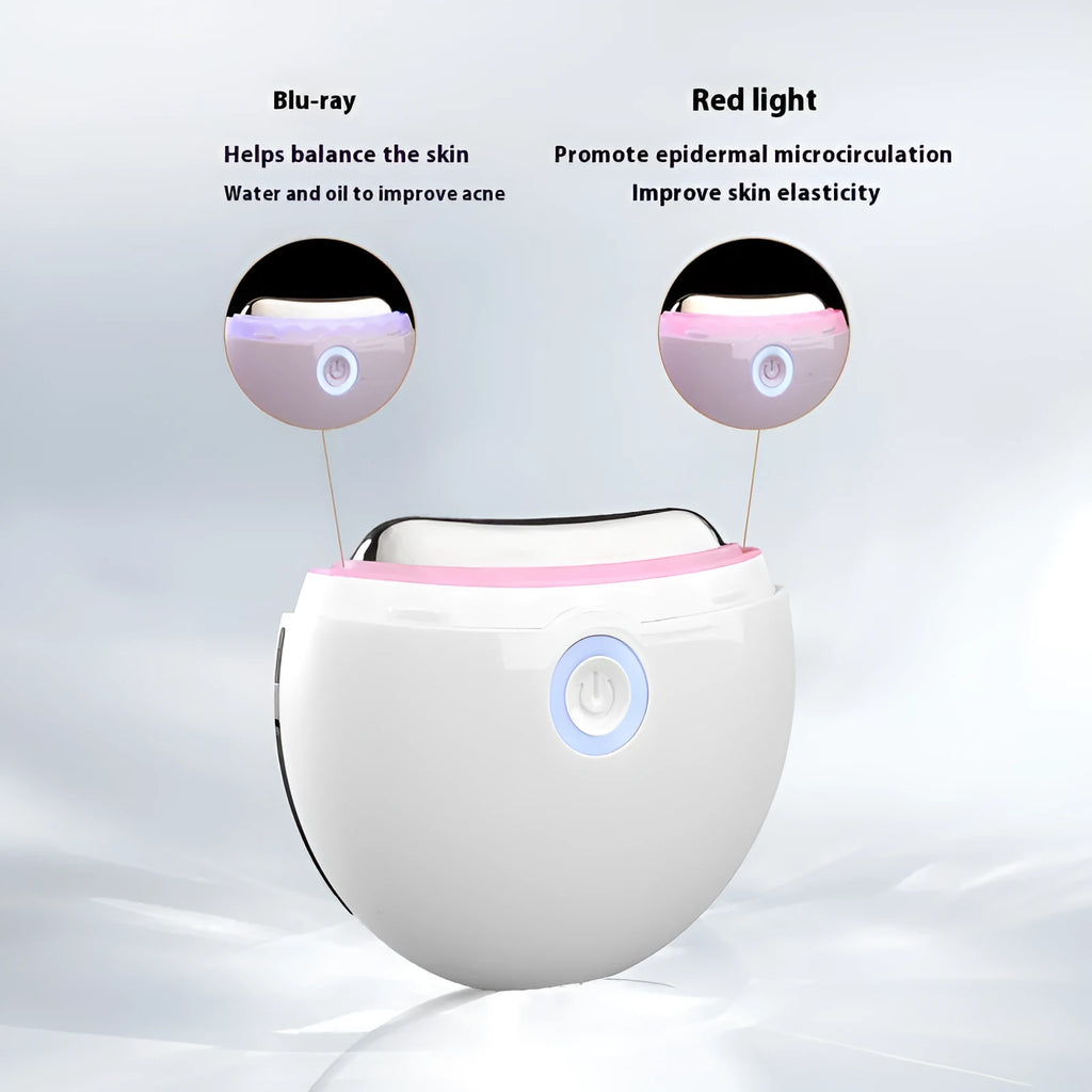 French pattern household electric beauty instrument for photon IPL and colour light therapy on a stand.