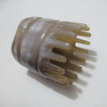 Traditional Chinese medicine white buffalo horn comb for head meridian massage with multiple tooth style options
