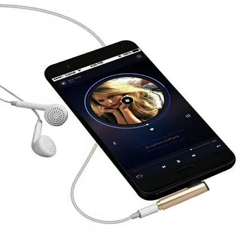 Aluminium alloy Type-C to 3.5mm audio adapter with charging passthrough in multiple colour options