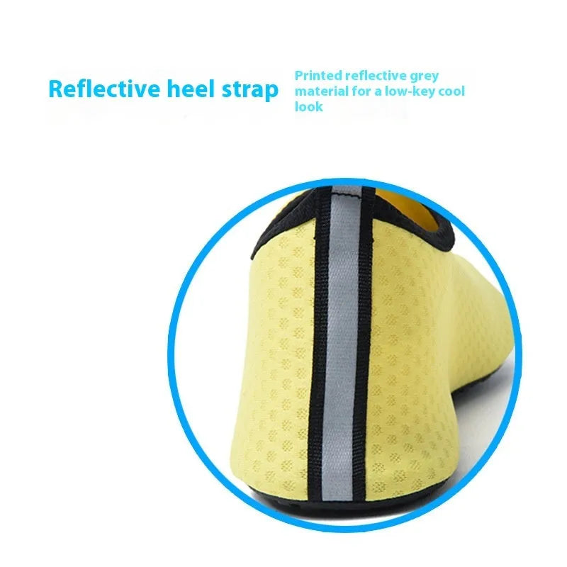 Non-slip water shoes with mesh upper and TPR sole in multiple colour options