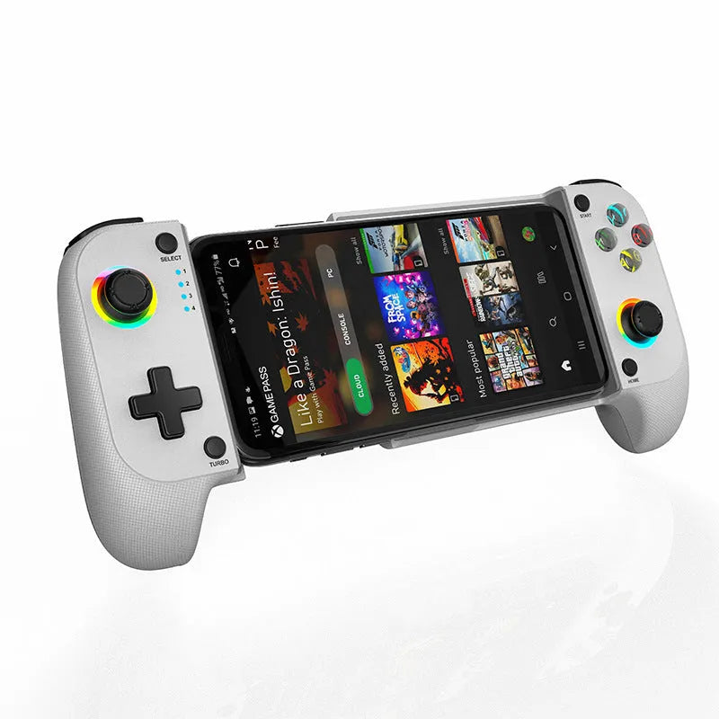 Bluetooth wireless game stretching handle controller for Android iOS mobile gaming