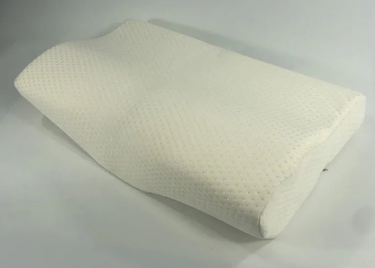 Blue butterfly-shaped cervical pillow with memory foam filling for neck support