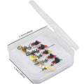 Bionic poisonous mosquito hook 5-piece fishing set with multicolour insect patterns