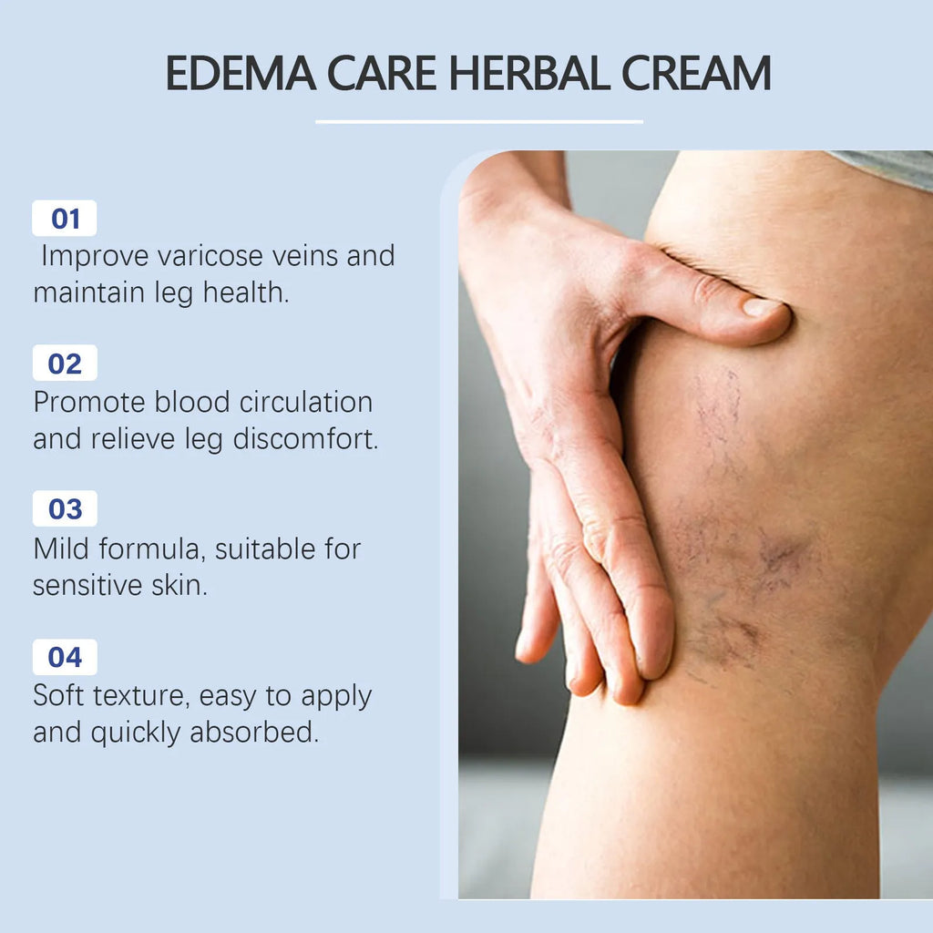 20g tube of Herbal Gentle Sopping Leg Care Cream on a white background.