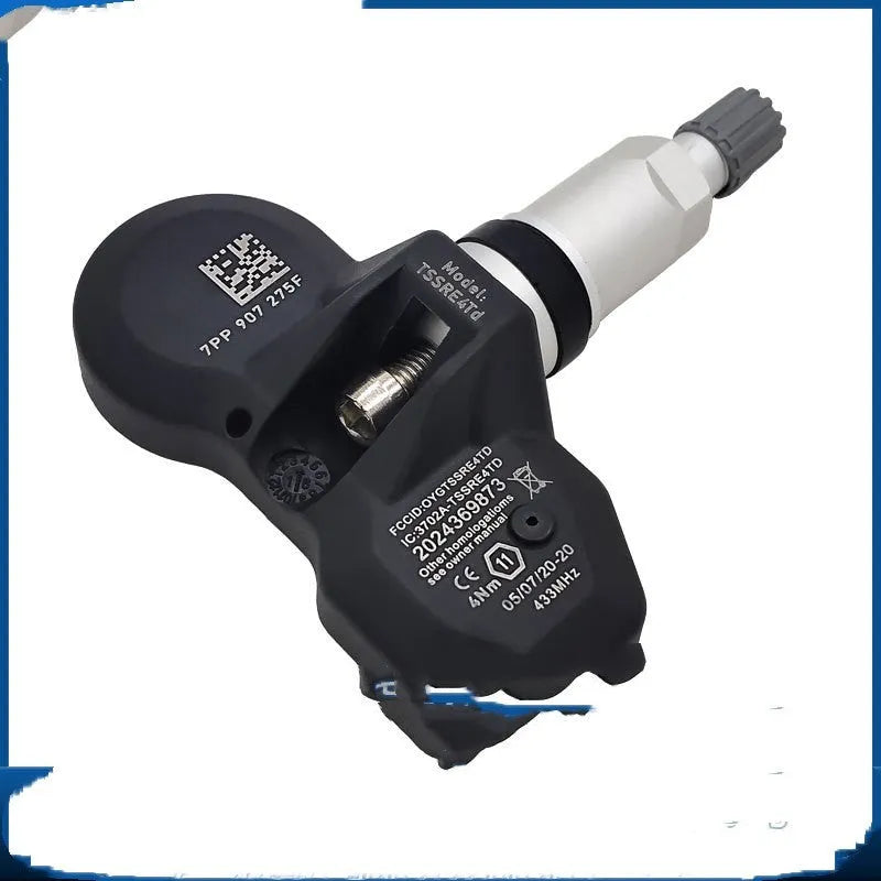 Black tyre pressure monitor for Audi cars with OBD connection