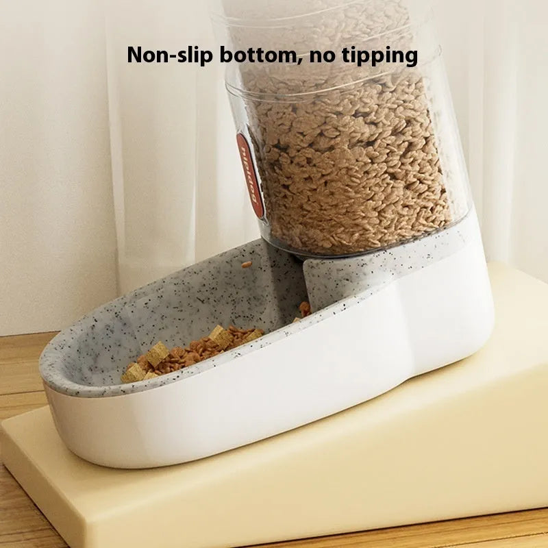 Grey automatic pet water dispenser with 3.8L capacity for cats and dogs