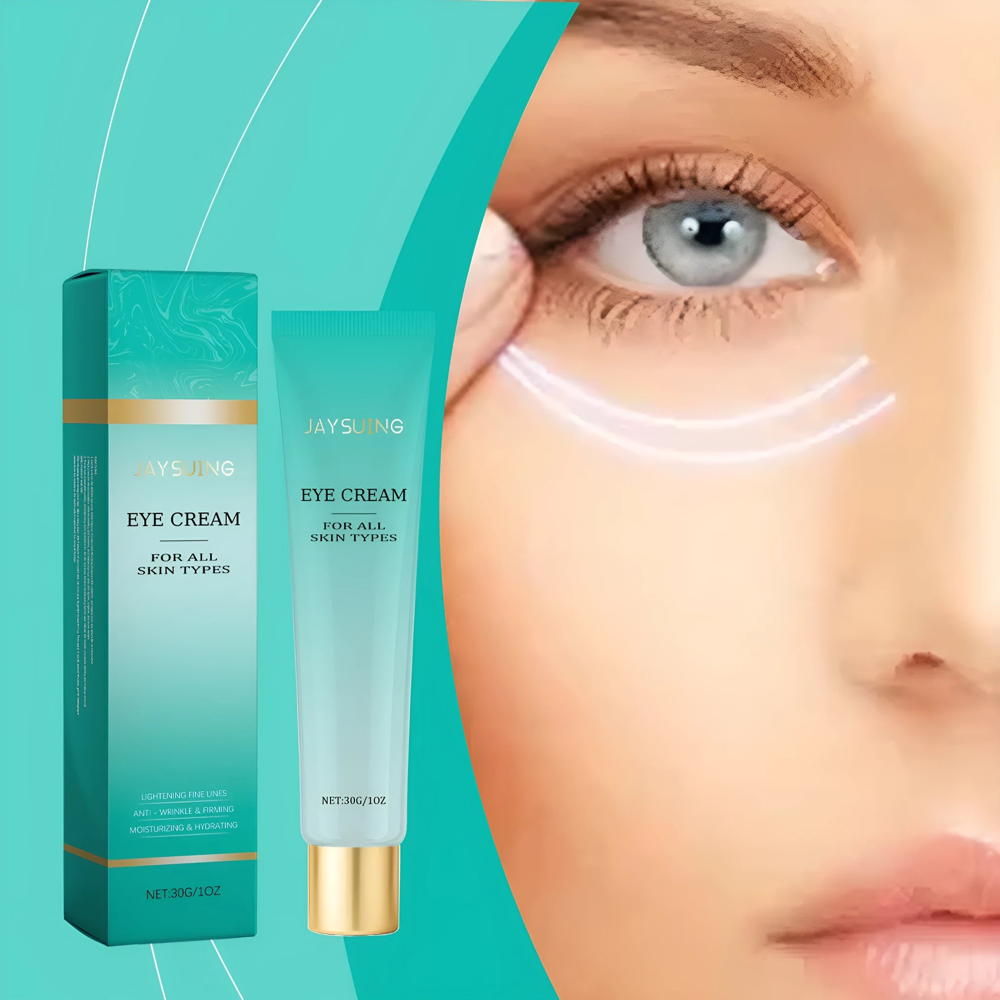 30g retinol anti-ageing eye cream in packaging for the delicate eye area