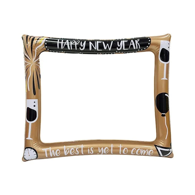 Christmas inflatable photo frame PVC material for youth photography and holiday decorations