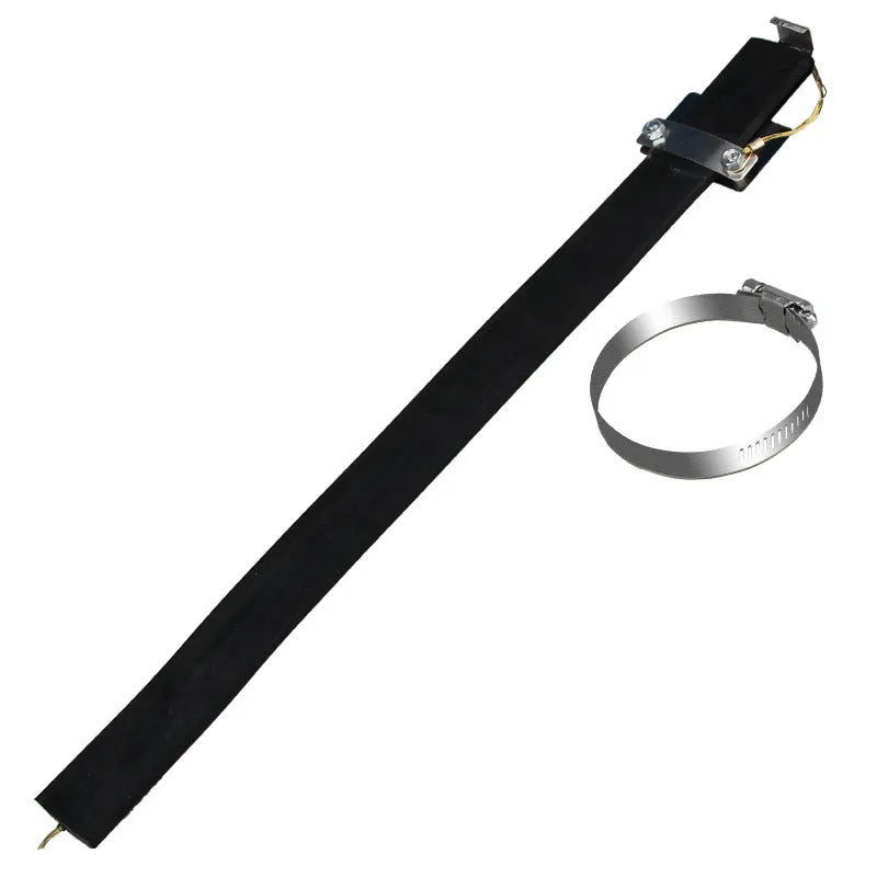 Black car electrostatic grounding chain with copper wire, 370mm long, for saloon cars and SUVs.