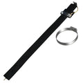 Black car electrostatic grounding chain with copper wire, 370mm long, for saloon cars and SUVs.