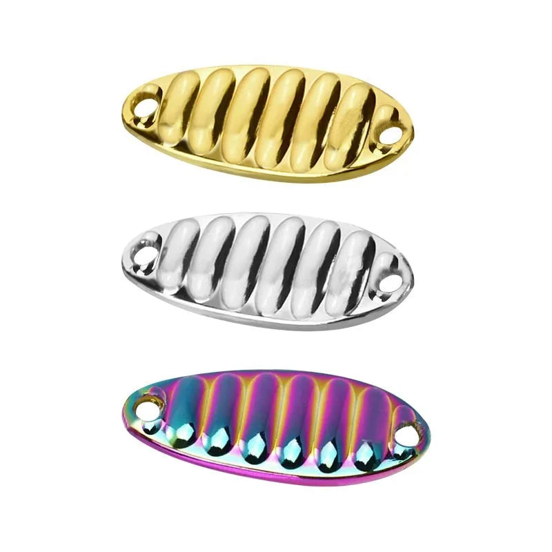 Sea water offset feather hook fishing lure set with gold and silver sequins, plastic fake fish bait, multiple weights