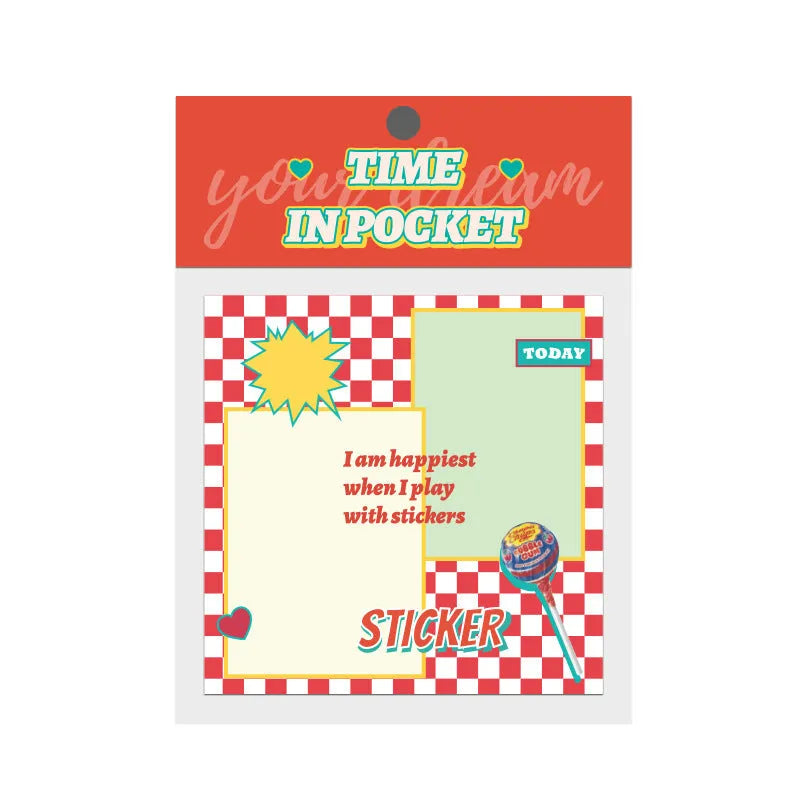 Korean note paper pad with 90 sheets showing Trick-or-treat cover design