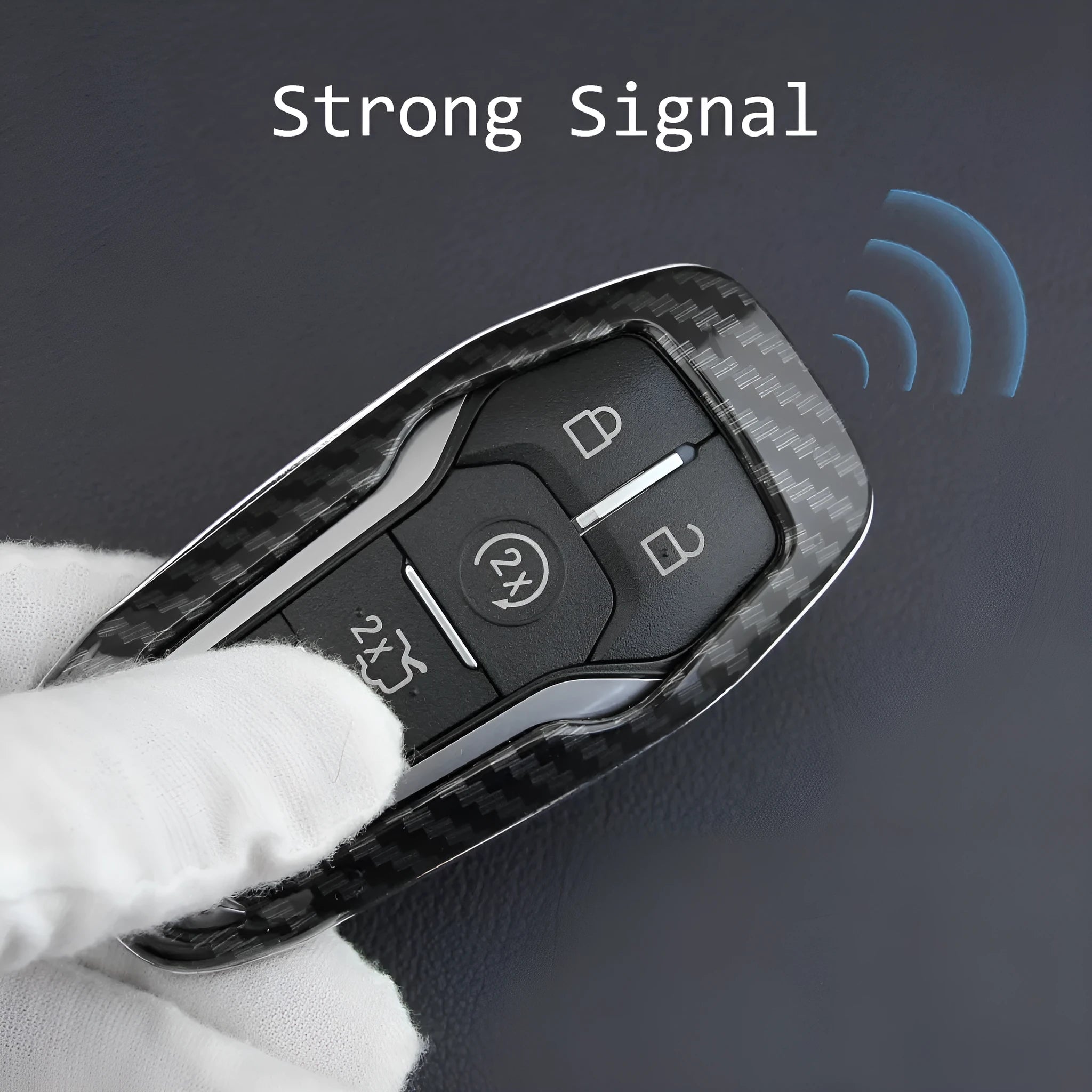 Plastic remote control protective shell for car keys with a buckle closure.