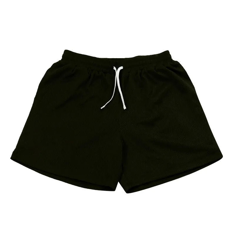 Men's mesh quick-drying shorts in black, red, green, purple or blue for summer sports