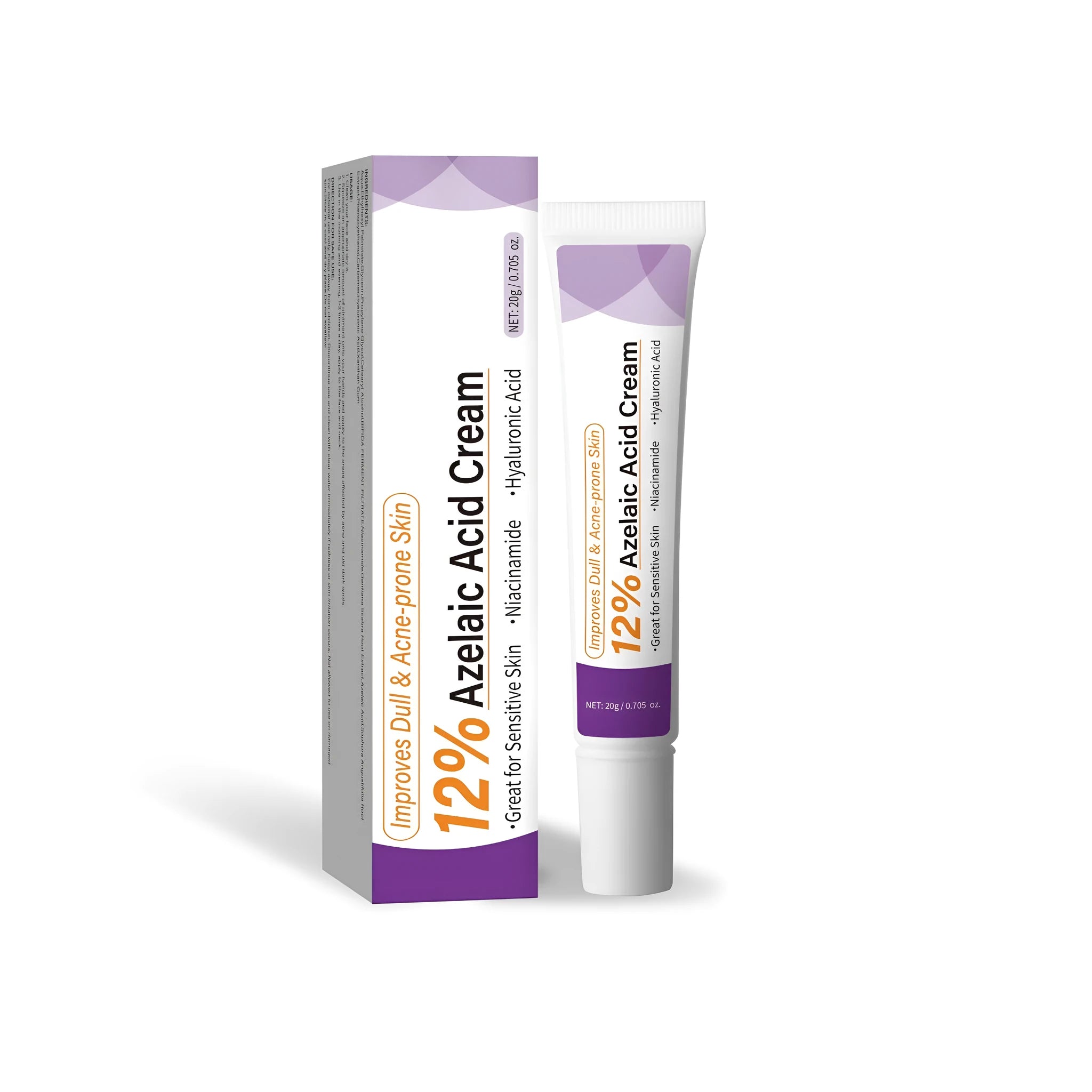 20g Azelaic Acid Cream in white plastic tube with FPA030 specification label
