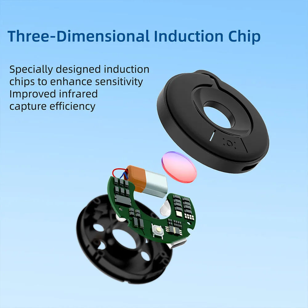 Compact infrared camera detection device with filtering lens for finding hidden surveillance cameras