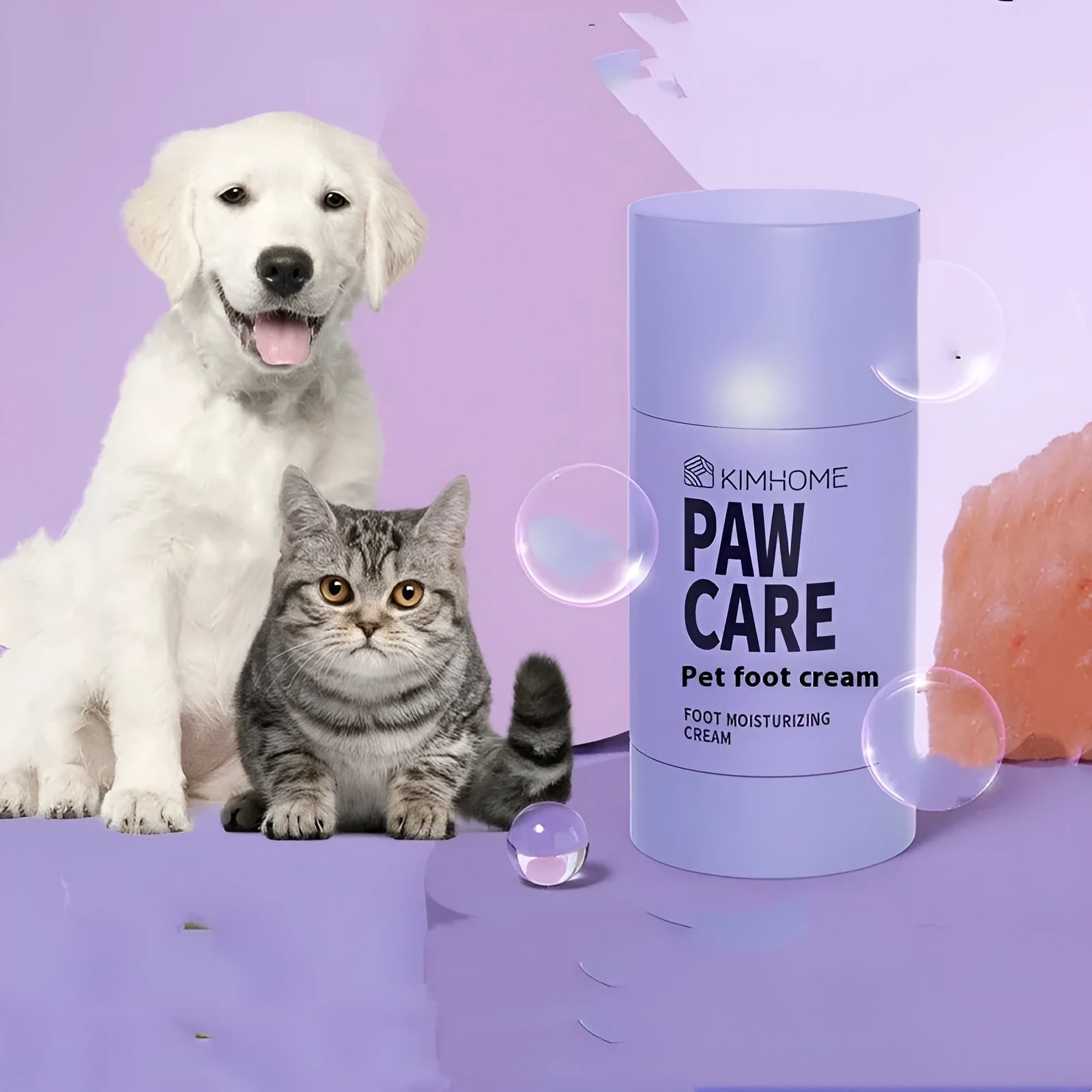 40g pot of pet foot moisturising cream with natural Brazil palm wax for cat and dog paw care