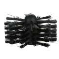 Flexible chimney cleaning brush with nylon bristles and 600mm bendable rod for duct maintenance