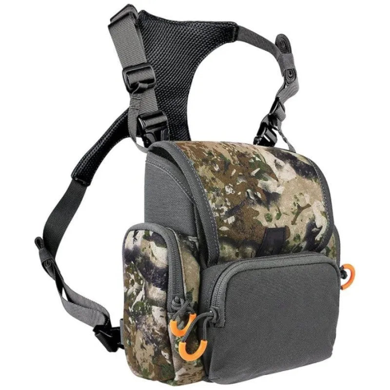 Outdoor hunting telescope bag adjustable polyester binoculars chest pack camouflage