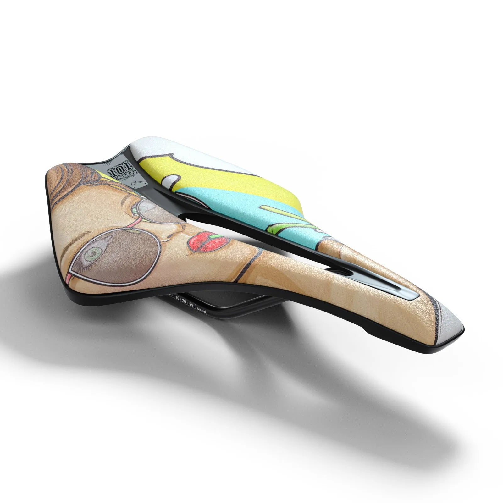 Bicycle seat cushion with ultra-light EVA cushioning and hollow design in multiple colour options