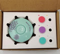 Red and green baby electric nail polisher sets with six grinding heads for newborn grooming