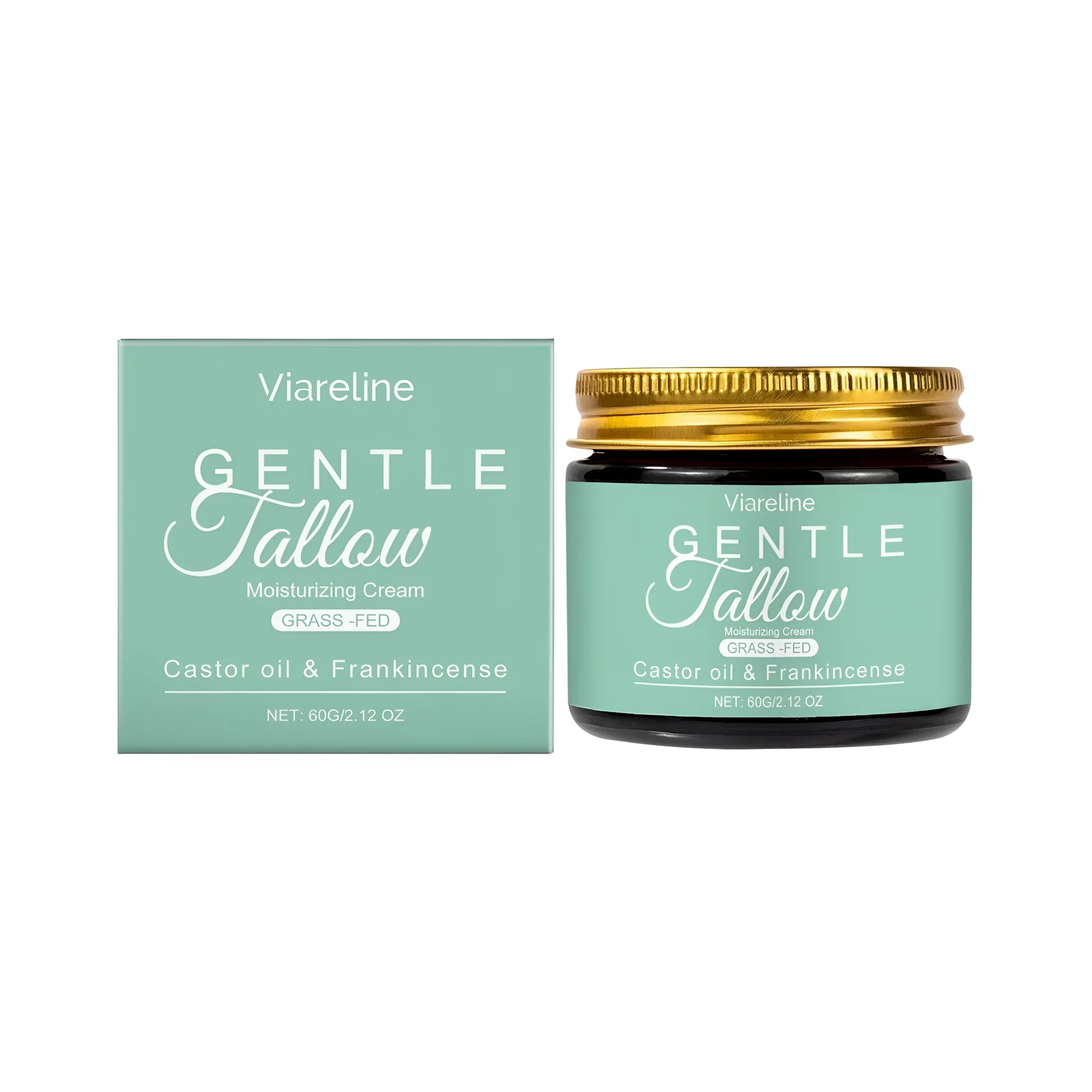 60g jar of beef tallow moisturising cream with frankincense for dry skin