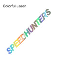 Speed Hunters reflective vinyl car sticker measuring 59cm by 10cm in multiple colour options.