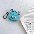Silicone AirPods case with cartoon animal design in multiple colours