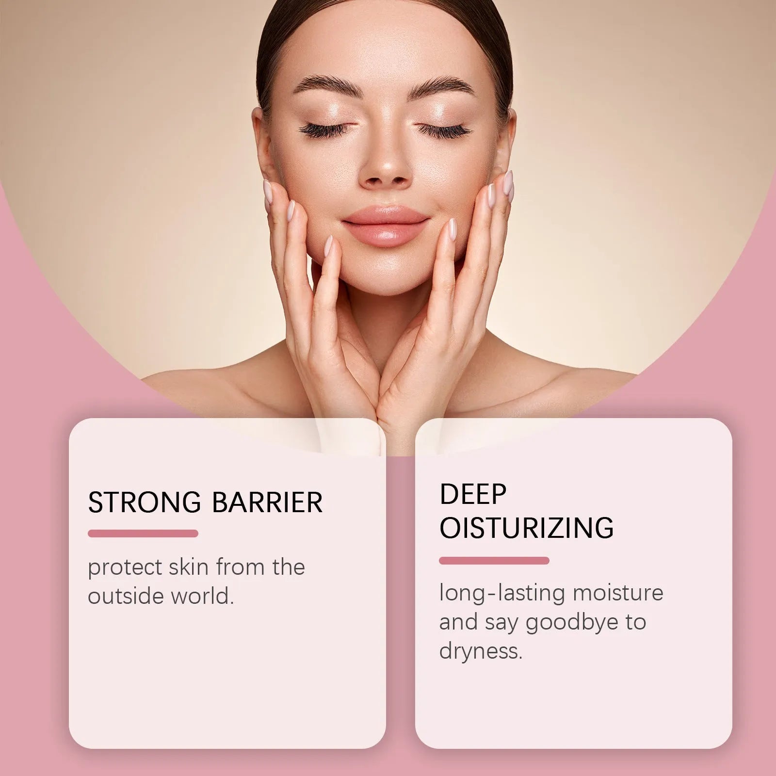 100g pot of translucent facial moisturising cream with ceramide NP hydration formula