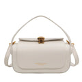 Women's personalised PU messenger bag with letter detailing in casual style