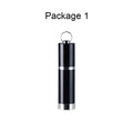 Black Amoi A1 digital voice recorder with metal housing and included headset