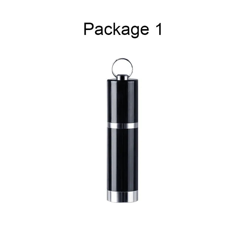 Black Amoi A1 digital voice recorder with metal housing and included headset