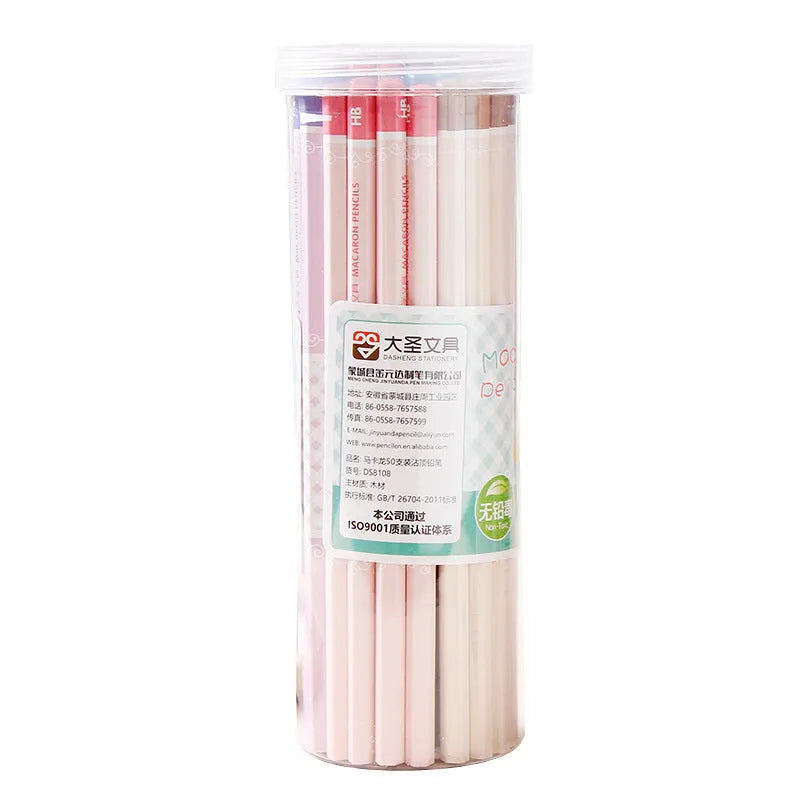 Basswood thermal transfer pencil refills with hexagonal barrel design in HB hardness