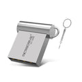 Metal mini USB 2.0 flash drive 32GB in black grey with compact thumb design