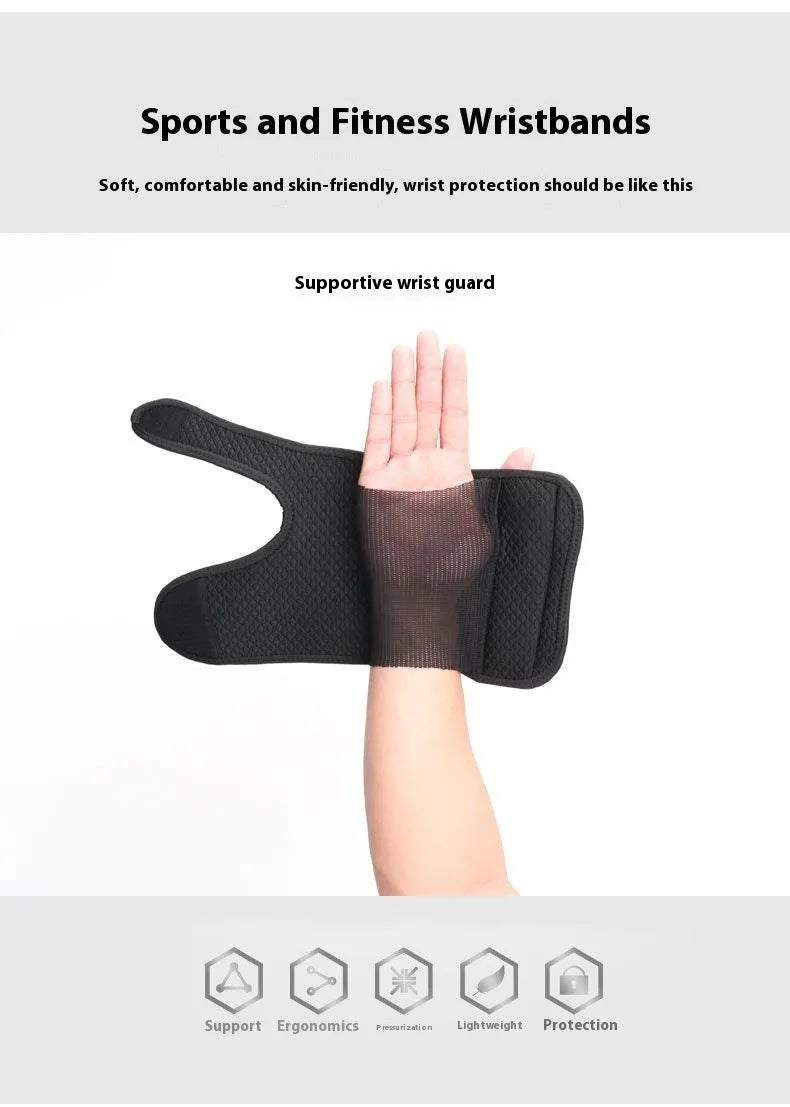 Men's joint tendon sheath fixed support gloves showing neoprene and aluminium plywood construction for sports