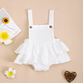 Baby cotton triangle jumpsuit sling dress in summer colours orange apricot white sleeveless hidden hook 0-18 months