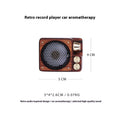 Retro record player car aromatherapy ornament with long-lasting light perfume for vehicle interior décor