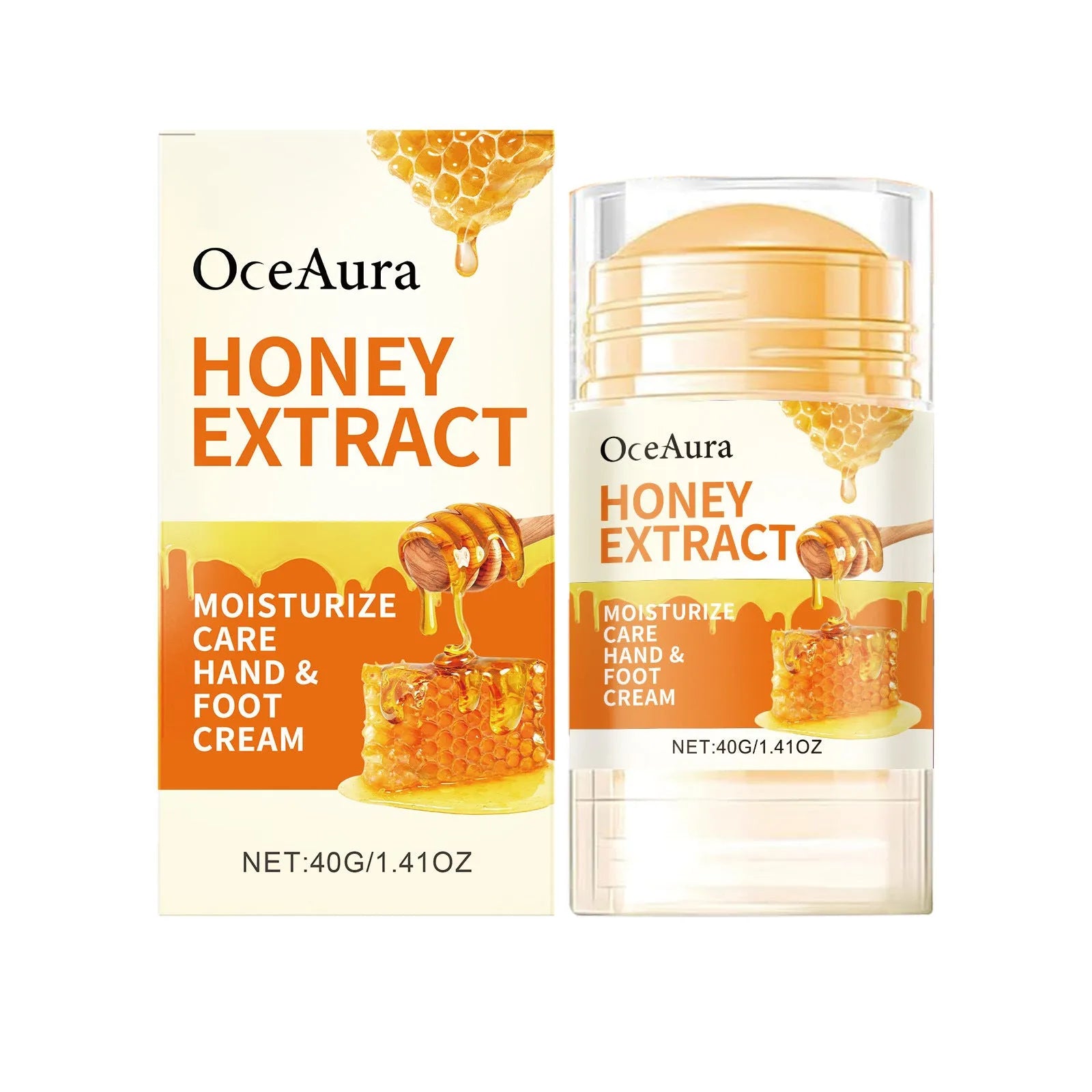 OCEAURA Honey Moisturising Care Stick 40g tube for heel elbow knee treatment