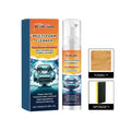 Car multifunction foamed cleaner 100ml set with bottle, sponge, and towel for auto cleaning