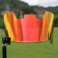 American-style rugby helmet goggles shown in a multicolour selection, featuring a tool-free clip-on design.