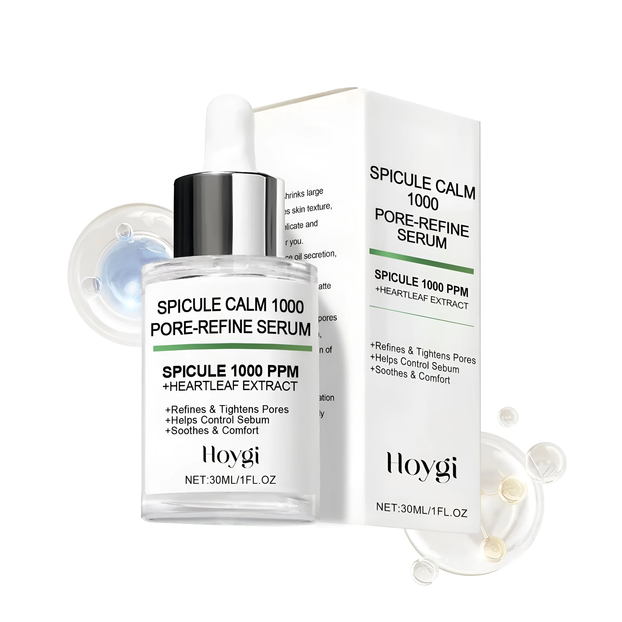 30ml bottle of pore-refine facial serum with droplet dispenser