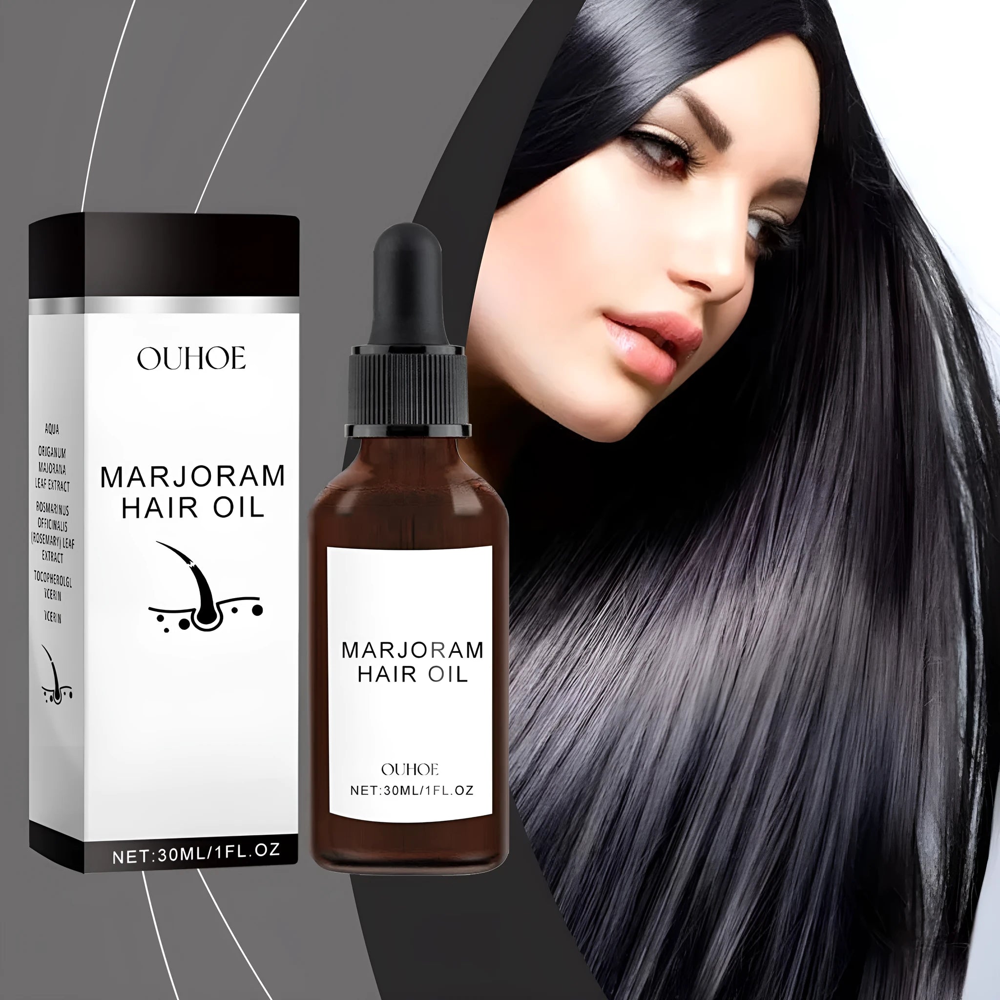 Marjoran Mi Hair Oil Moisture Replenishment Hair Essence 30ml bottle for dry damaged hair
