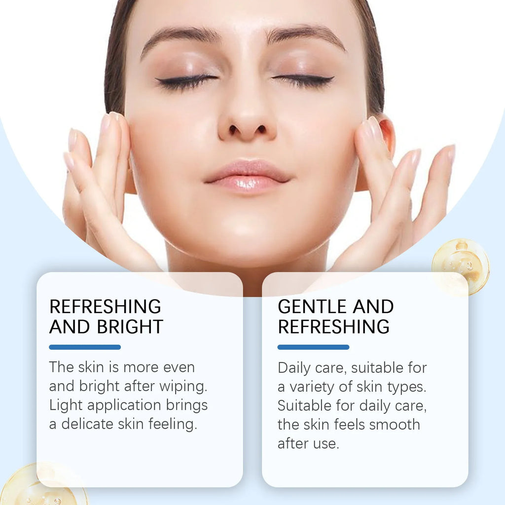 Glycolic Acid Cutin Cotton Cloth Mild skincare treatment with 60 pre-soaked pads