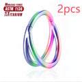 Titanium alloy nose ring showing colour and size options for facial piercings