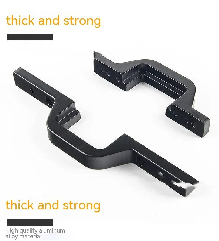 Black aluminium alloy LED reverse light mounting bracket for Jeep Wrangler.
